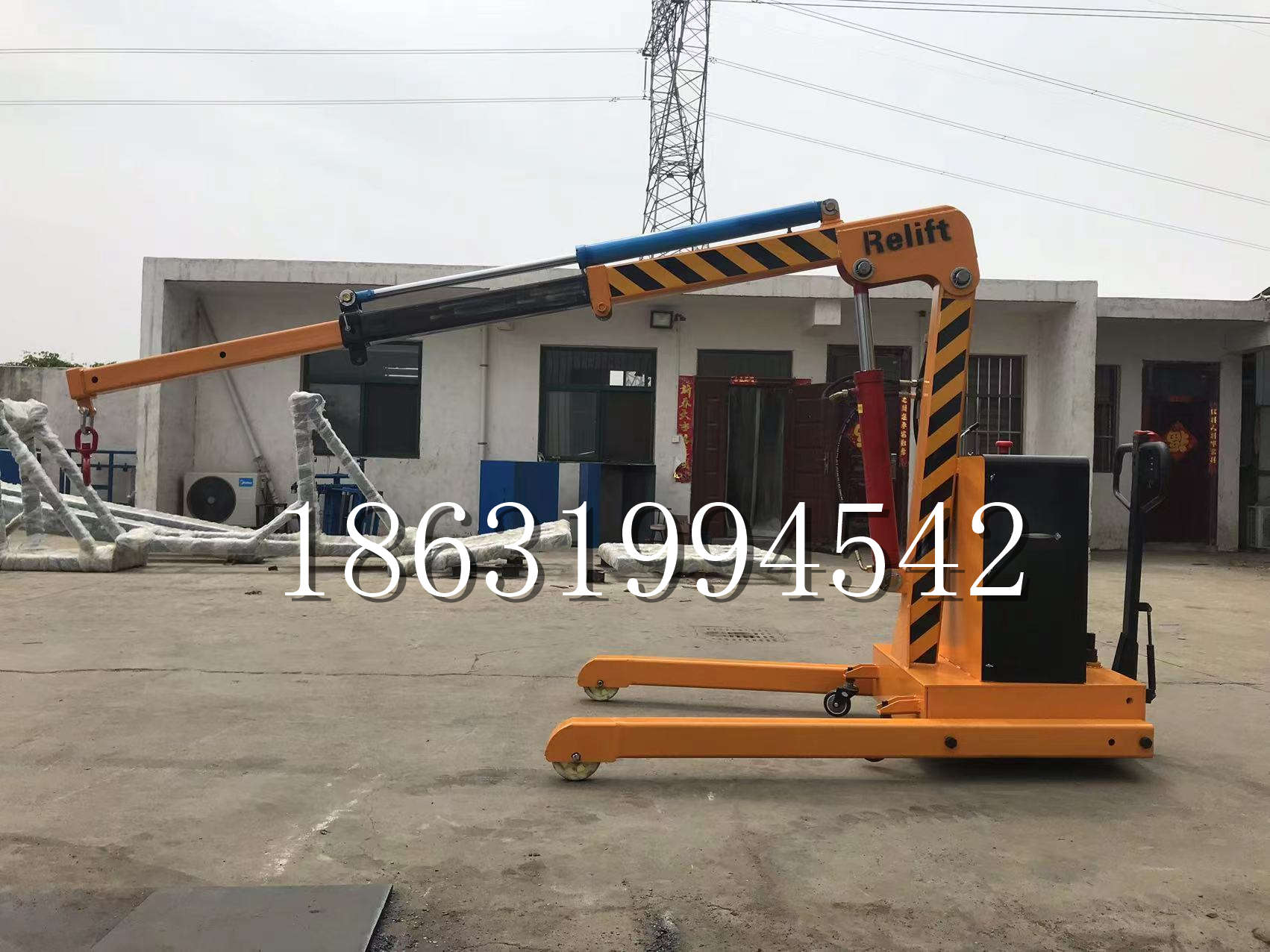 河北省久征定做3吨三轮随车吊 农用园林绿化移树吊 平板工程用小吊机